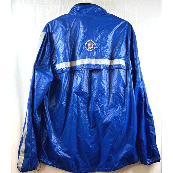 New Balance Jacket Mens Large Blue Rain Performance Boston Police Runners Club - Picture 3 of 9
